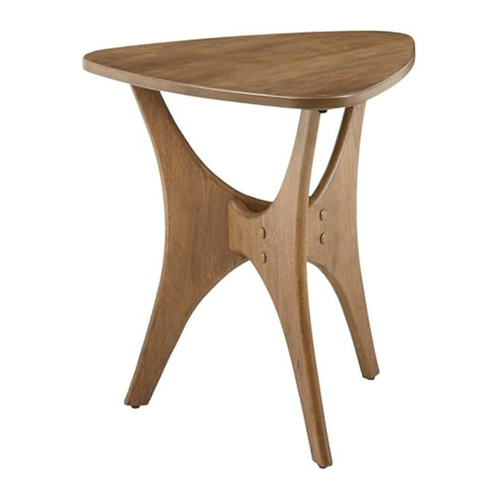 INK+IVY BLAZE TRIANGLE WOOD END TABLE Assembly Instructions Manual