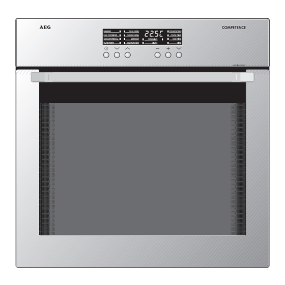 User Manuals: AEG COMPETENCE B6100-1 Built-In Oven