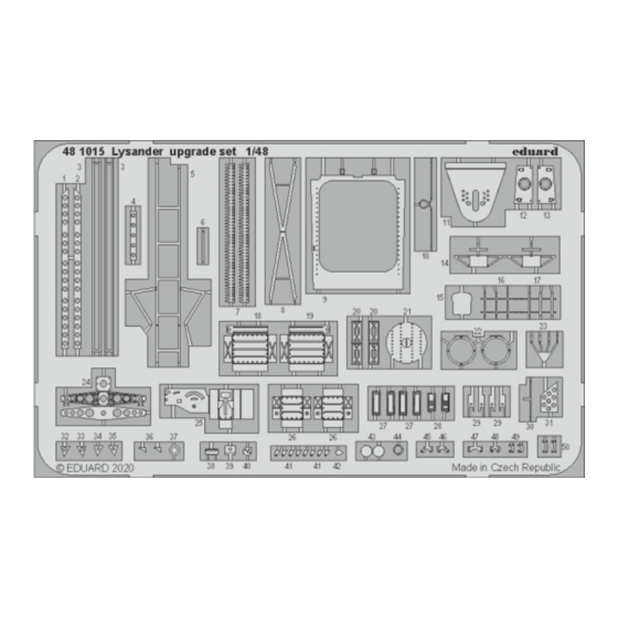 Eduard Lysander upgrade set Manual