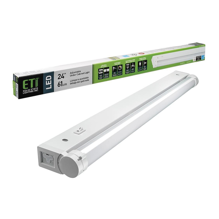 ETI Solid State Lighting 53508101 Use And Care Manual