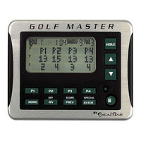 Excalibur Golf Master Operating Manual