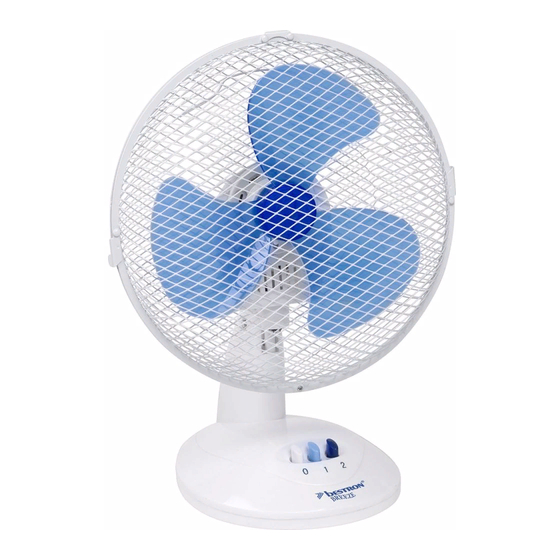 Bestron SUMMER BREEZE DDF27W Table Fan Manuals