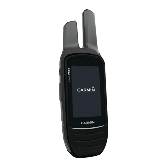 Garmin Rino 750t Owner's Manual