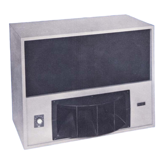 Altec Lansing 9844-8B SPEAKER SYSTEM Manual