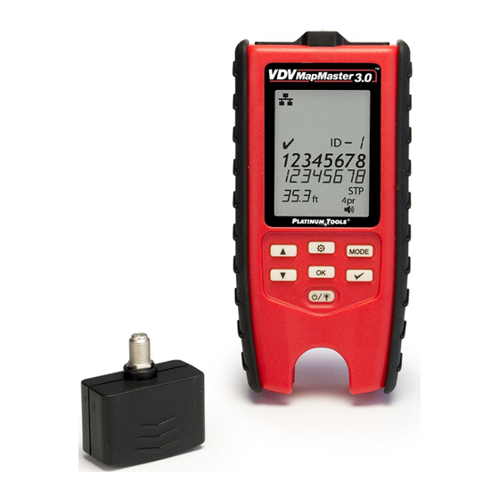 Platinum Tools VDV MapMaster 3.0 T130 User Manual