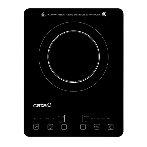 Cata IHPF 351 BK Installation, Use And Maintenance Instructions
