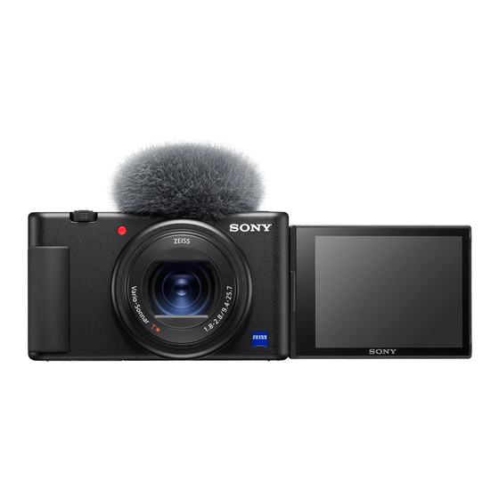 Sony ZV-1 Help Manual