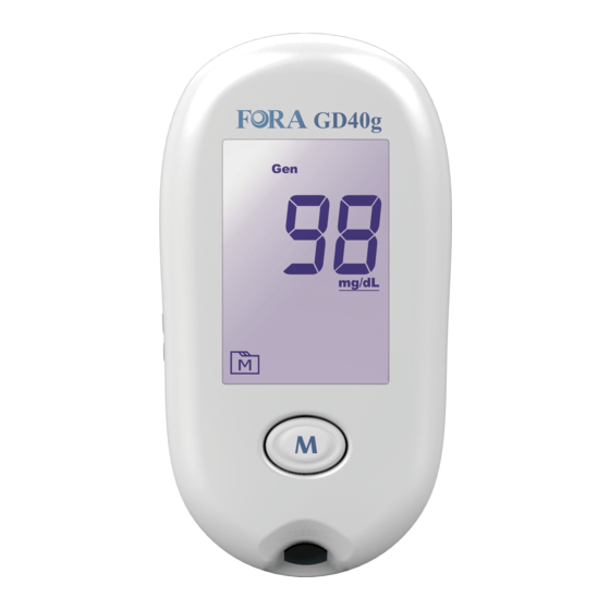Fora ADVANCED pro GD40g Owner's Manual