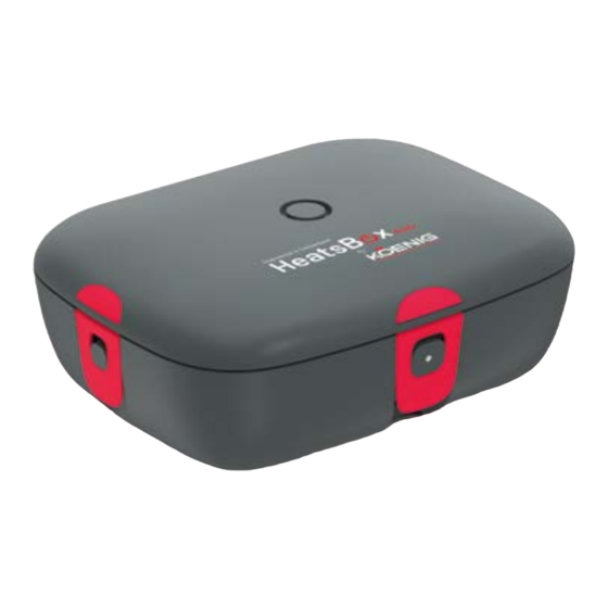 Koenig HeatsBox Style B00148 Manual