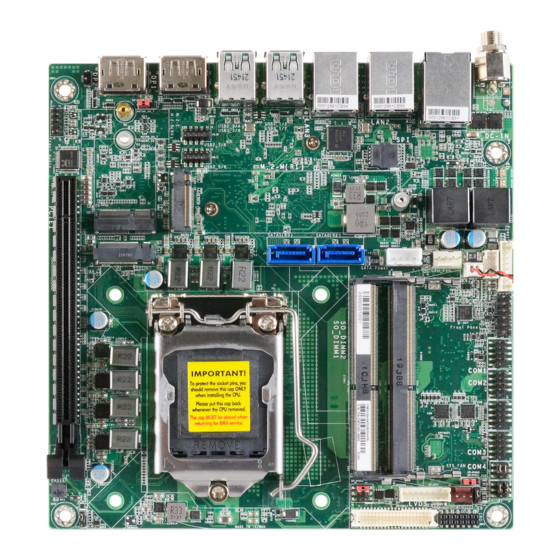 DFI CMS101 Quick Reference
