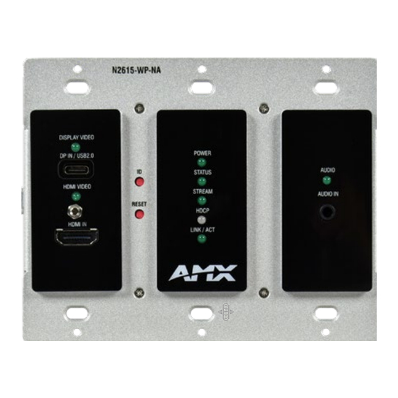 Harman AMX NMX-ENC-N2615-WP Quick Start Manual