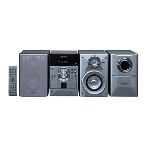 Sharp XL-DV50H Quick Start Manual
