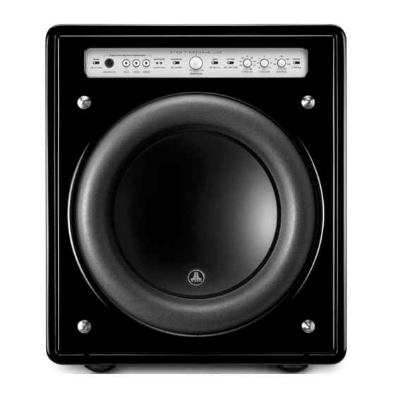 JL Audio Fathom f112 Owner's Manual