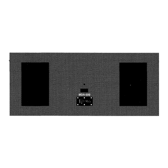Krell Industries Power Amplifiers MDA-300/500 Owner's Reference Manual