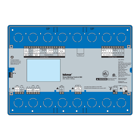 Tekmar Snow Melting Control 680 Integration Manual