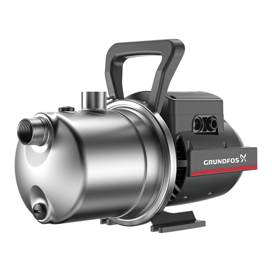 Grundfos JP Series Installation And Operating Instructions Manual