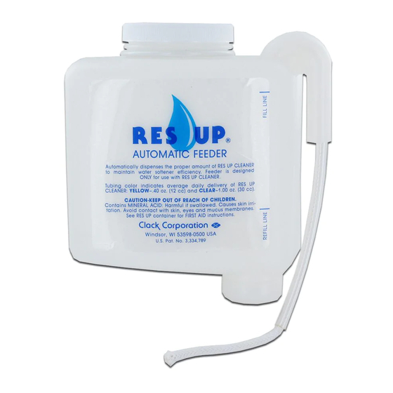 Clack Res-Up Quick Start Manual