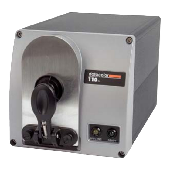 Datacolor 110 User Manual