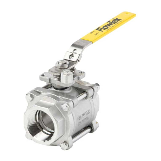 Bray Flow-Tek 7000 Series Installation, Operation And Maintenance Manual