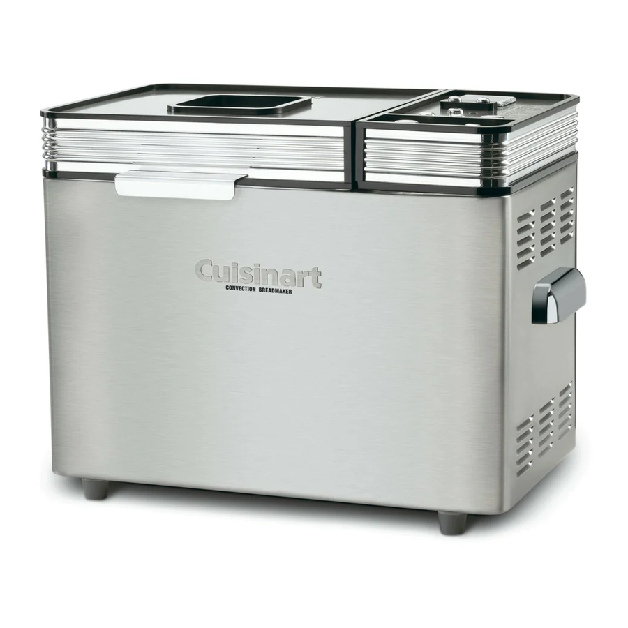Cuisinart CBK-200C Convection Bread Maker Manual and Recipes