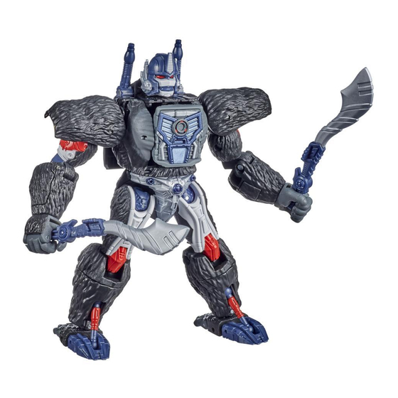 Hasbro TRANSFORMERS OPTIMUS PRIMAL Quick Start Manual
