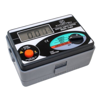 Kyoritsu Electrical Instruments Works 4105A Instruction Manual