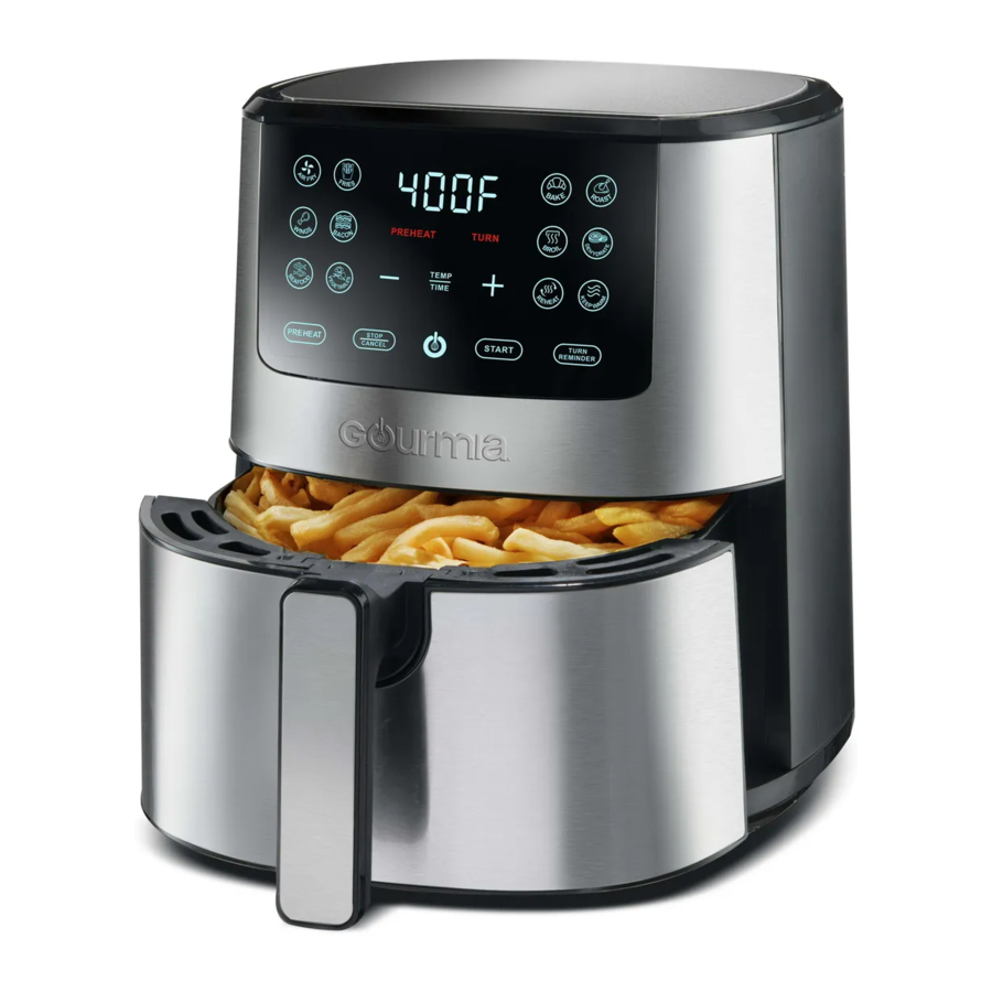 Gourmia GAF476 - 4-Qt Stainless Steel Digital Air Fryer Manual | ManualsLib