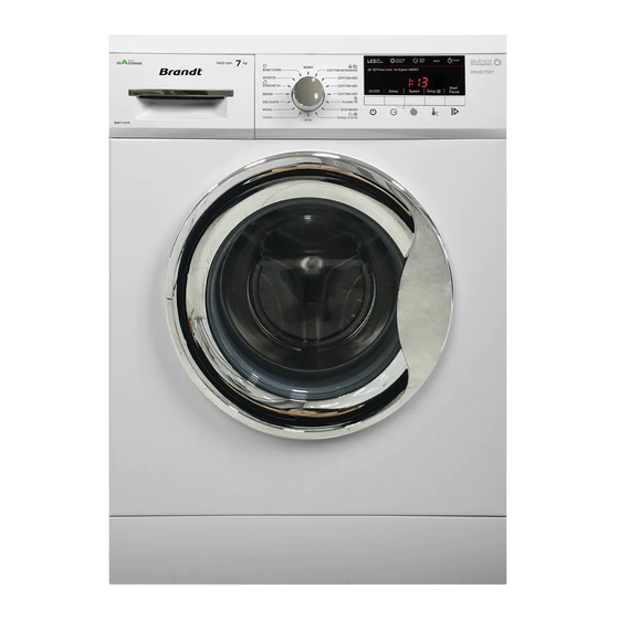 Brandt BWF714VX Owner's Manual