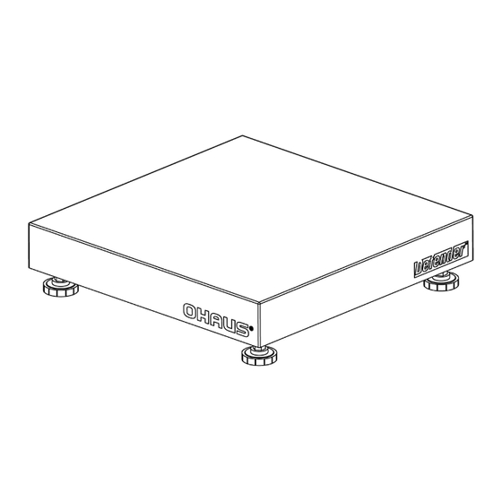 OHAUS Defender D12RQR Manuals