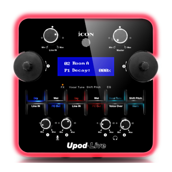ICON ProAudio Upod-Live Manual
