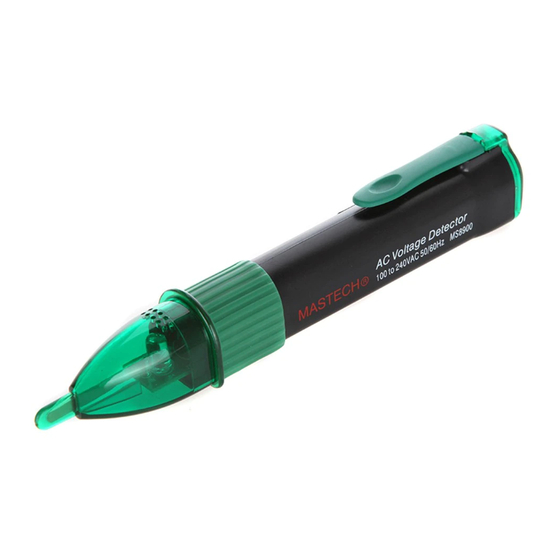 Mastech MS8900 Quick Start Manual