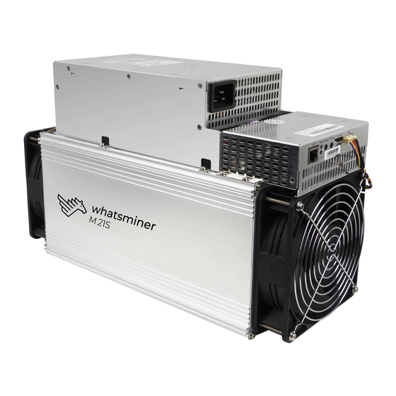 MicroBT WhatsMiner M21S Operation Manual