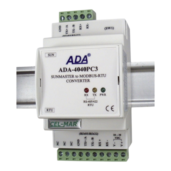 CEL-MAR ADA-4040PC3 User Manual