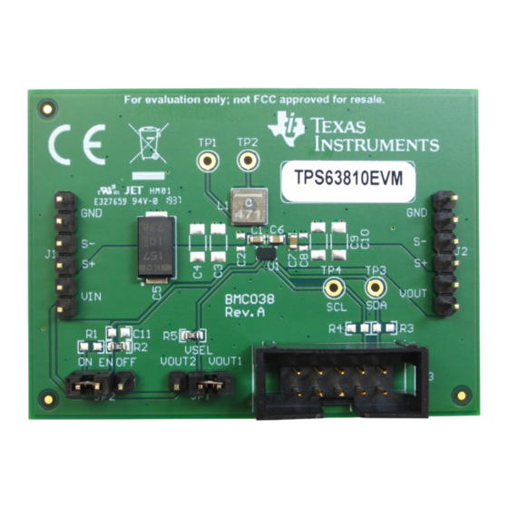 Texas Instruments TPS6381xEVM User Manual