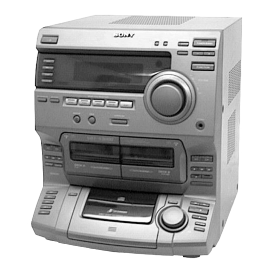 Sony hcd s3000 manuals manualslib