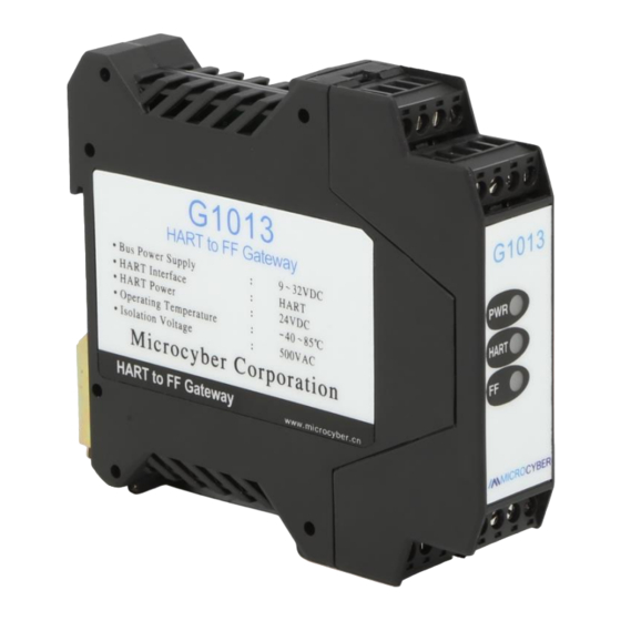 Microcyber G1013 User Manual