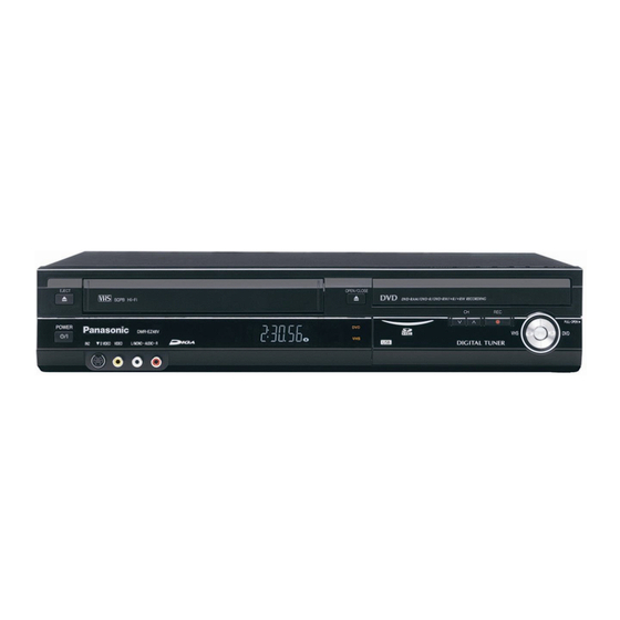 User Manuals: Panasonic DMR-EZ48K DVD Recorder Player