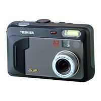 Toshiba PDR-3300 - 3.2MP Digital Camera Owner's Manual