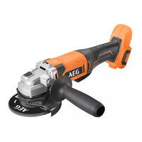 AEG BEWS18-125X2 Original Instructions Manual