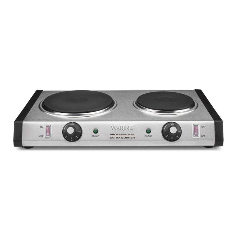 WARING COMMERRCIAL WDB600, WEB300 - EXTRA BURNERS Manual