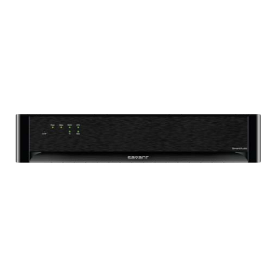 Savant AMP-1640-01 Quick Reference Manual