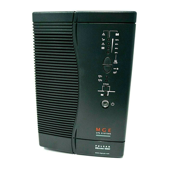 MGE UPS Systems Pulsar EXtreme C UPS 1000 VA Brochure & Specs