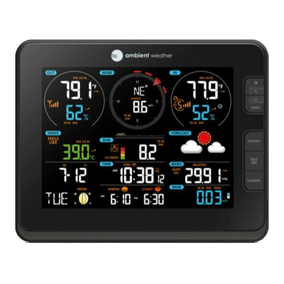Ambient Weather WS-8478 FALCON User Manual