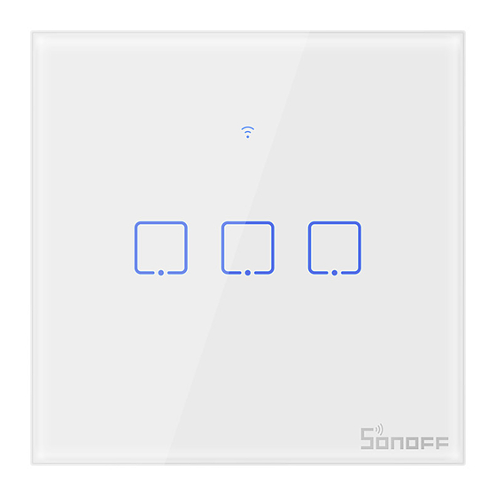 Sonoff TX UK WiFi Wall Switch Manuals