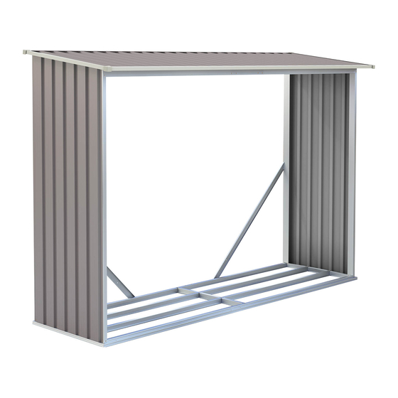 User Manuals: G21 WOH 181 - 242 x 75 Firewood Shelter