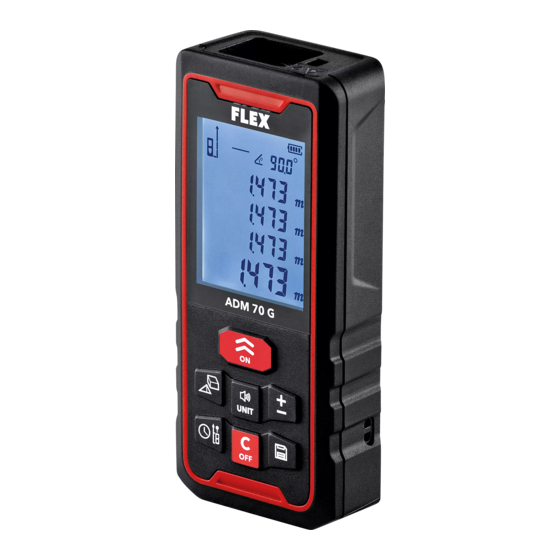 Flex ADM 70 G Operating Instructions Manual