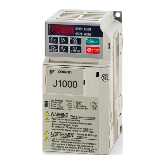 Omron J1000 User Manual
