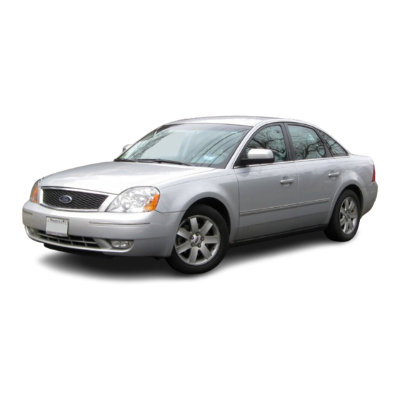 Ford 2005 FIVE HUNDRED Quick Reference Manual