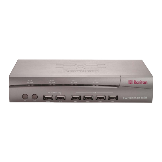 Raritan SwitchMan SW2-USB Quick Installation And Setup Manual