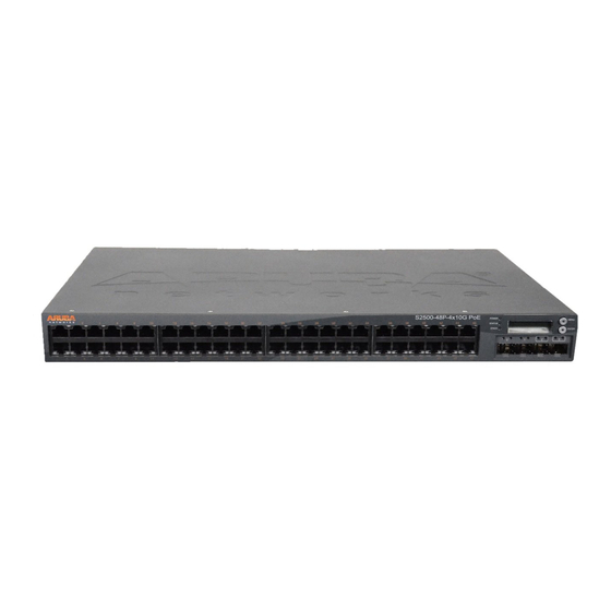 Aruba Networks S2500 Series Installation Manual